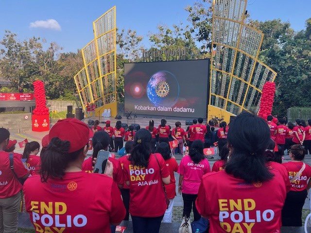 Rotary Club of Bali Seminyak supports End Polio day in Bali